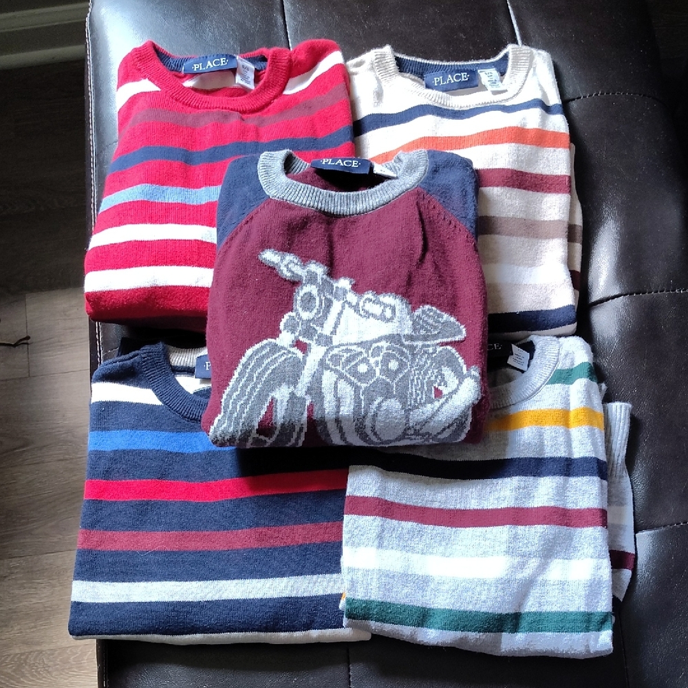 The Children's Place Red and Blue Sweater for Cozy Style